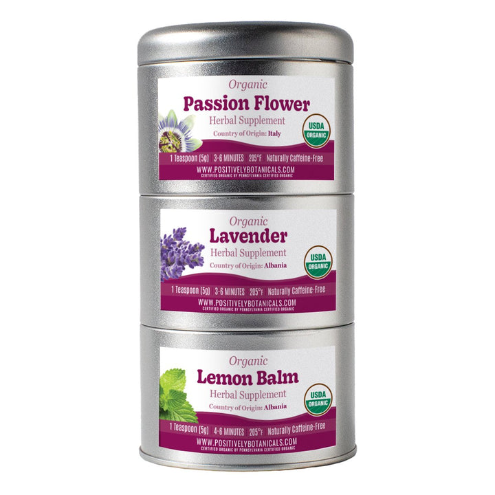Organic Positively Botanical Tin Trio - Positively Relaxed
