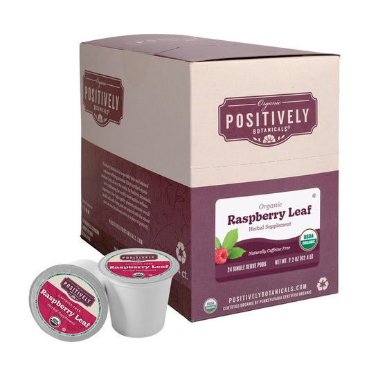 Organic Raspberry Leaf - Botanical Tea Pods