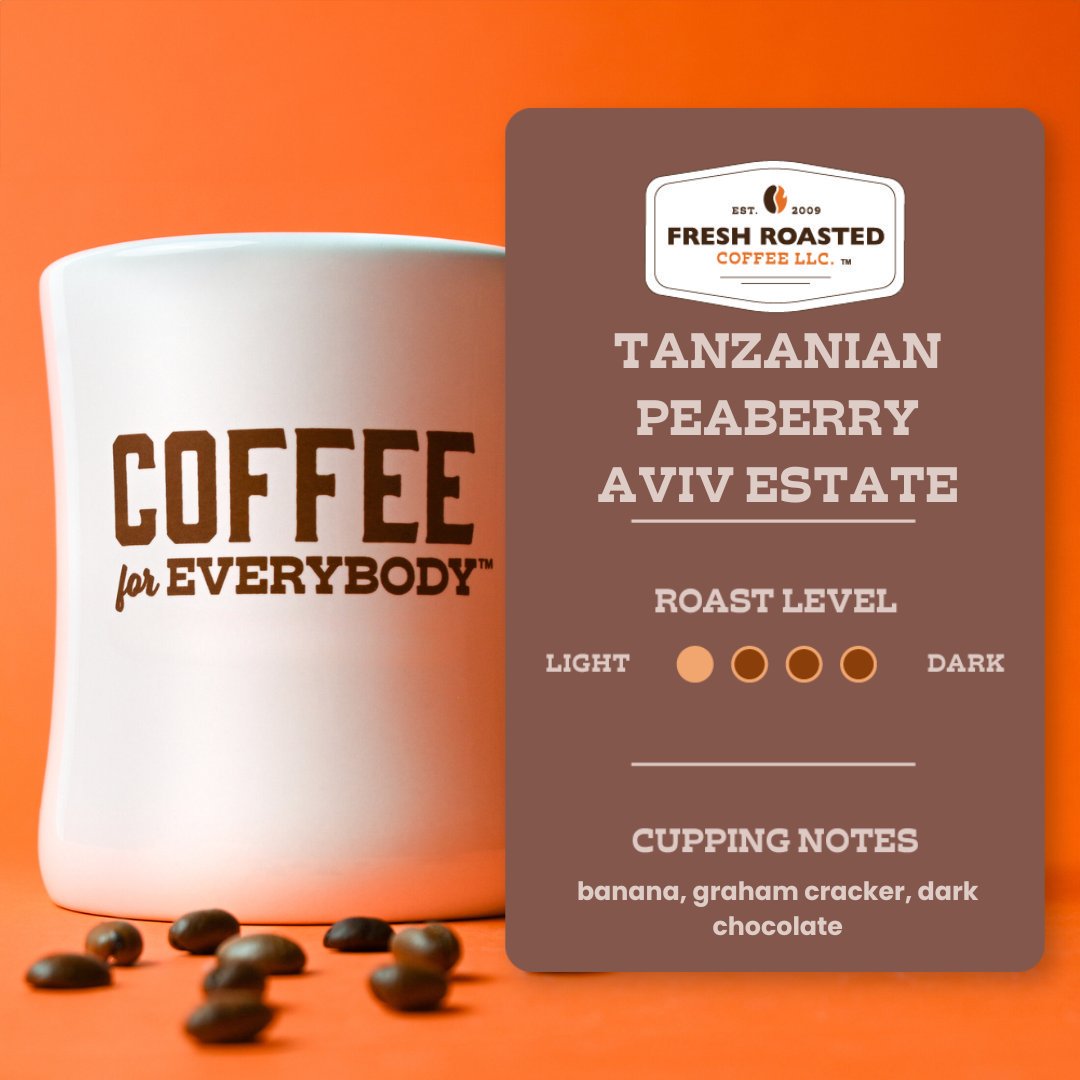 Tanzanian Peaberry Coffee - Aviv Estate - Roasted Coffee