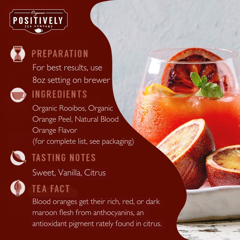 Organic Blood Orange Vanilla Rooibos - Classic Tea Pods