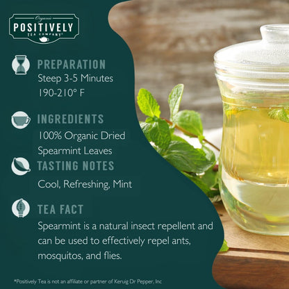Organic Spearmint Leaf Herbal - Tea Bags