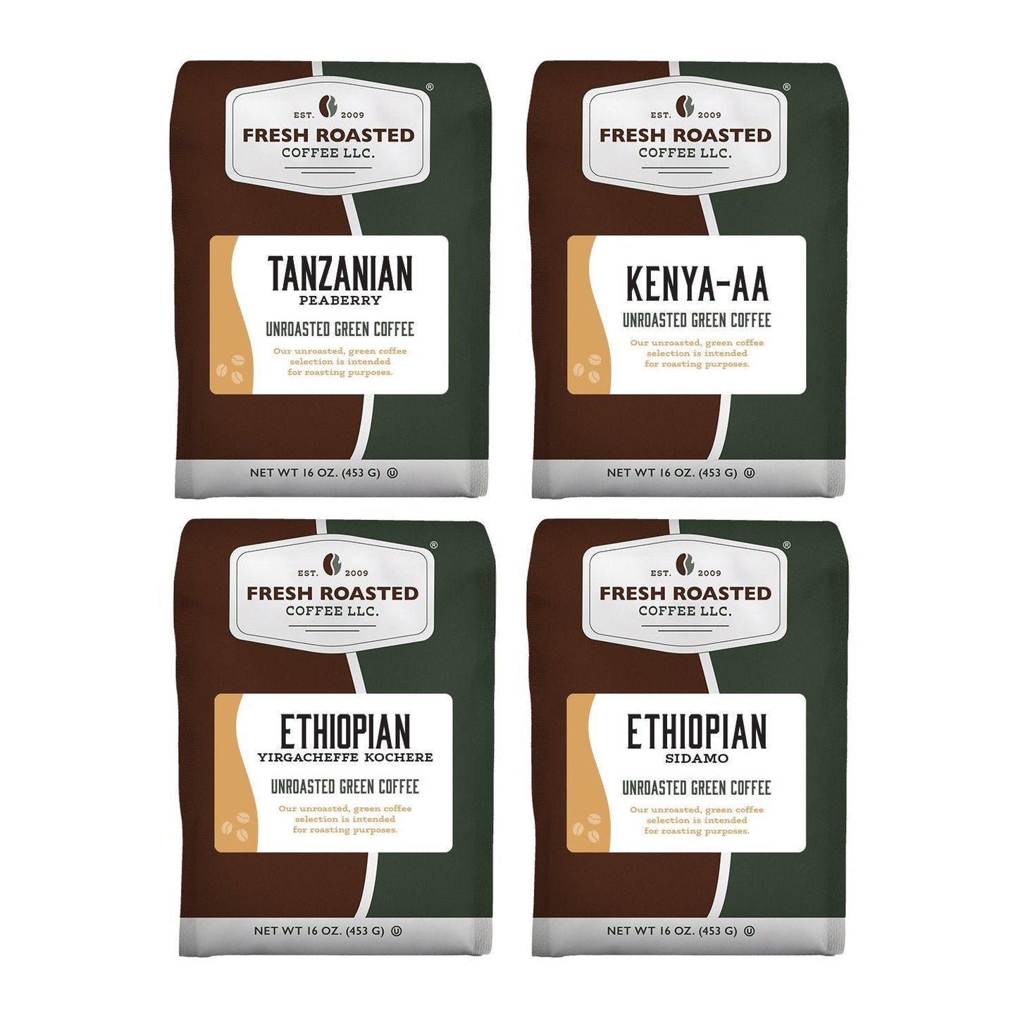 Unroasted African Sampler - Home Roaster's Starter Kit