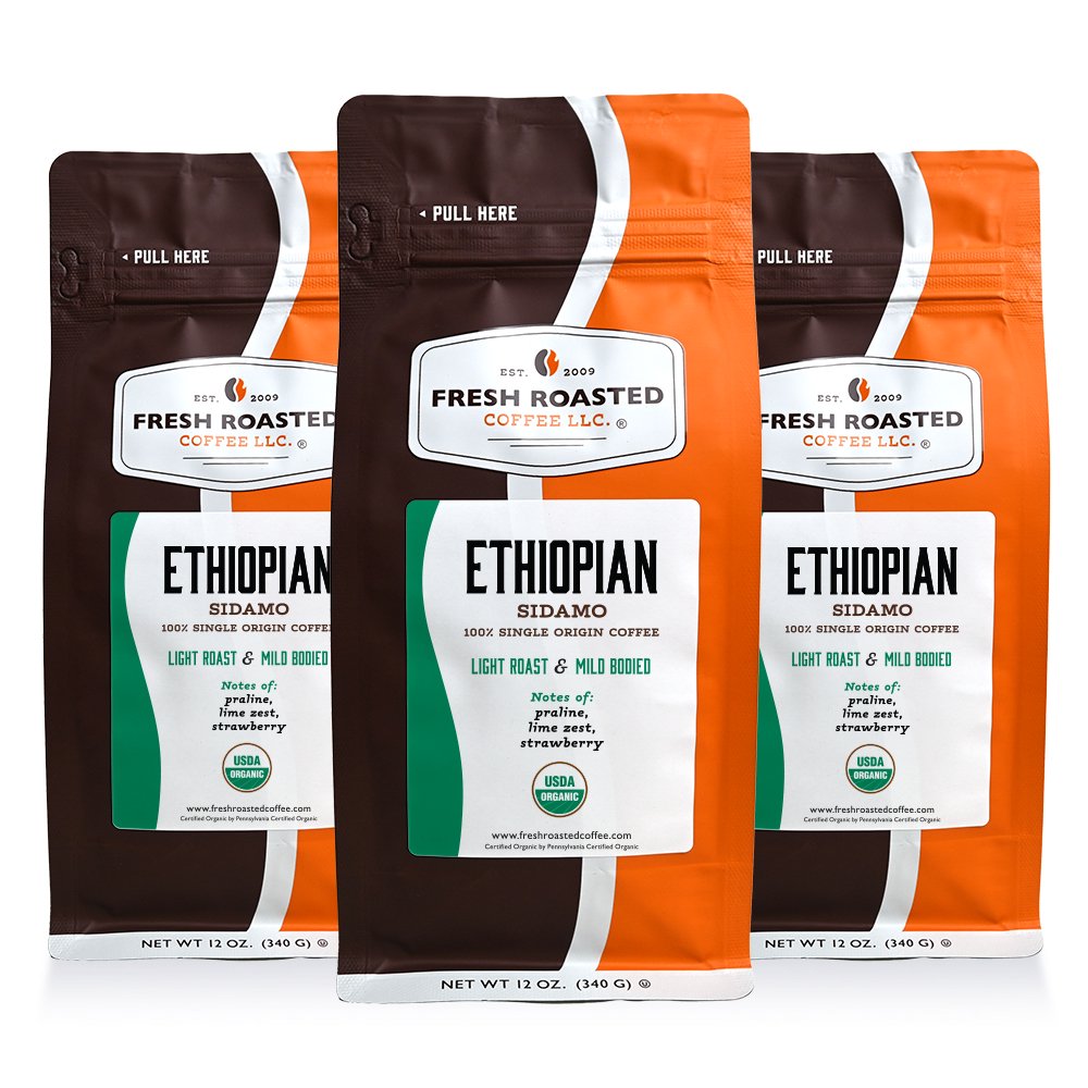 Organic Ethiopian Sidamo - Roasted Coffee