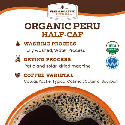 Organic Peru Water-Processed Decaf - Roasted Coffee