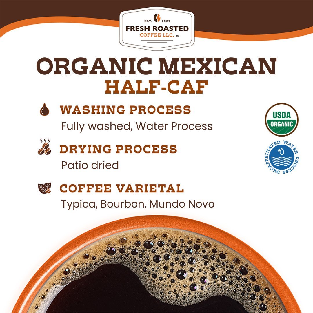 Organic Mexican Water-Processed Half Caf - Classic Coffee Pods