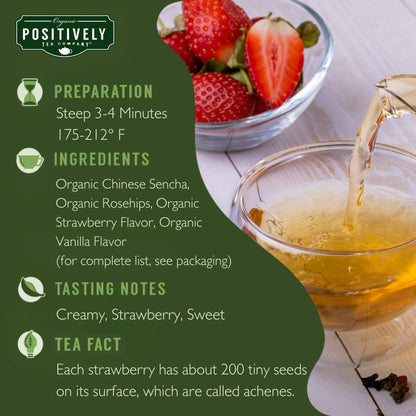 Organic Strawberries and Cream - Loose Leaf Tea