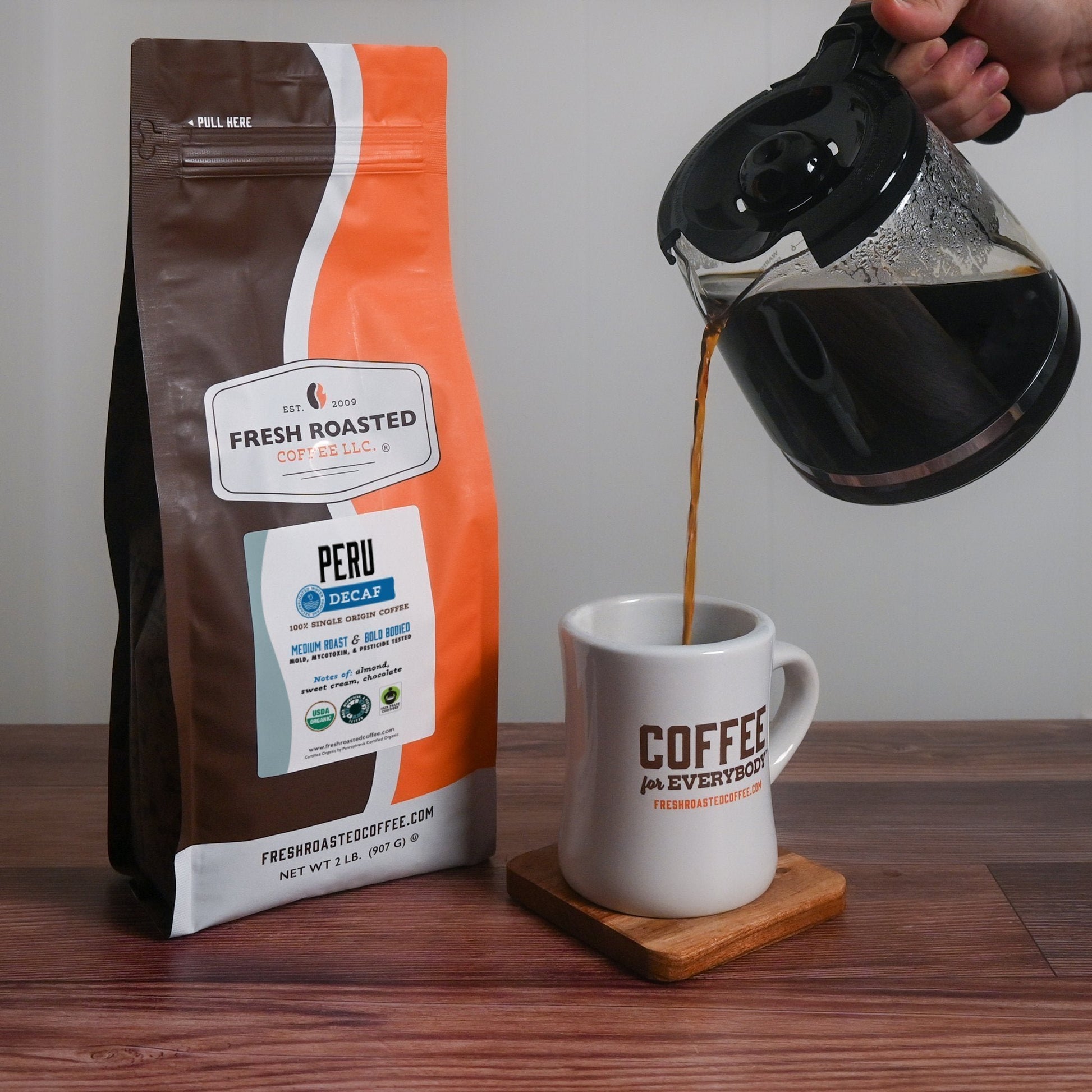Organic Peru Water-Processed Decaf - Roasted Coffee